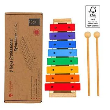 MUSICUBE Xylophone for Kids - Safe & Professional Musical Toy
