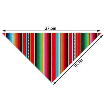 Cinco de Mayo Dog Bandana Mexican Fiesta Triangle Dog Scarf Adjustable Accessories for Small Medium ...