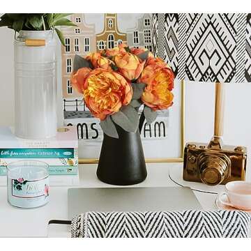 ICBOX Vintage Silk Peonies Artificial Flowers for Decor