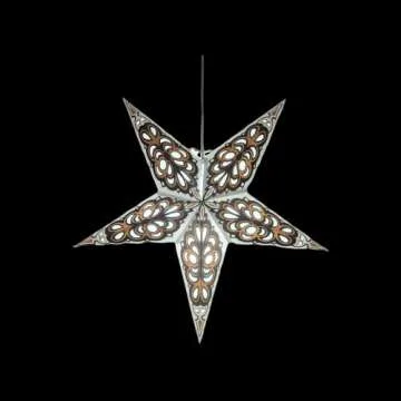 Paper Star Lantern Lampshade Paper Star Light Shades Large 60cm Star Hanging Decorations for Christmas Wedding Home Decoration Party Brown 705