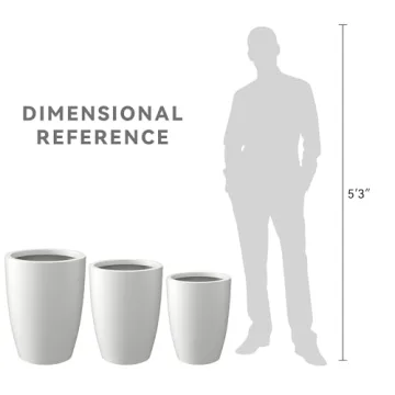 Stylish Round Concrete Planters for Indoor Outdoor Decor