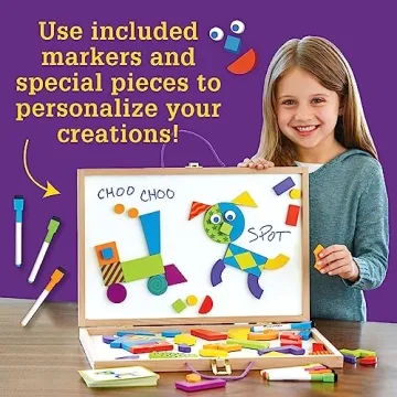 MindWare Imagination Magnets Patterns Deluxe Set with Case