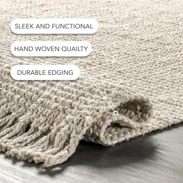 nuLOOM 10x13 Daniela Jute Rug for Any Room