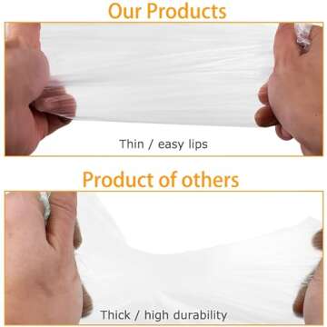 Cosowe Rain Ponchos Disposable for Adults Women, 5 Pack Clear Family Pack Raincoats Rain Jacket with Hood Sleeves for Disney Travel