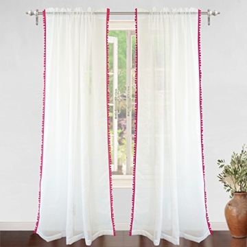 Charming DriftAway Sheer Pom Pom Curtains for Every Room
