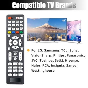Universal TV Remote Compatible with All Major Brands