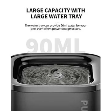 PETKIT CYBERTAIL 63oz/1.85L Pet Water Fountain for Cats and Small Dogs, Super Quiet Hygienic Auto Power-Off Cat Water Dispenser with Filter, Dual Working Mode, Smart LED Light