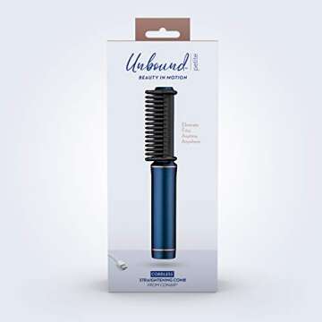 Conair Unbound Cordless Mini Straightening Comb - Frizz-Free Anytime