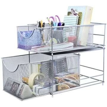 Sorbus® Mesh Organizer Set - Stylish Storage Solution