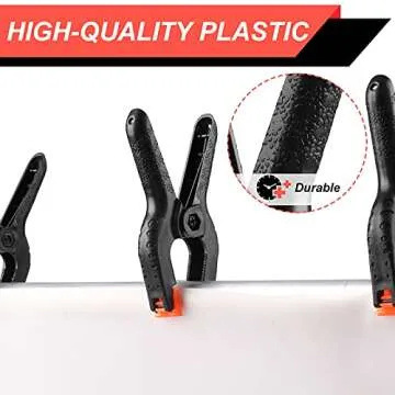 12 Pack Spring Clamps for Crafts, Photography & More