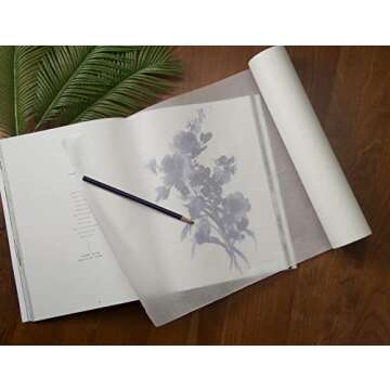 Bienfang Sketching & Tracing Paper Roll, White, 12 Inches x 20 Yards - for Drawing, Trace, Sketch, S...