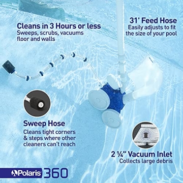 Polaris Vac-Sweep 360 Pressure Side Pool Cleaner