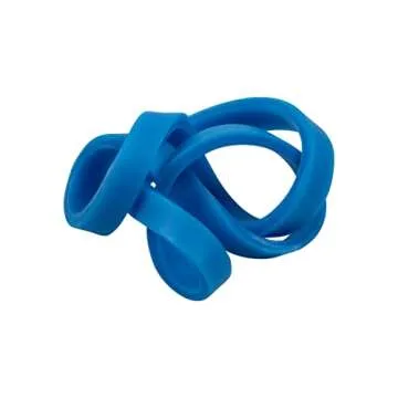 JAM PAPER Colorful Rubber Bands - Size 33 - Blue Rubberbands - 100/Pack