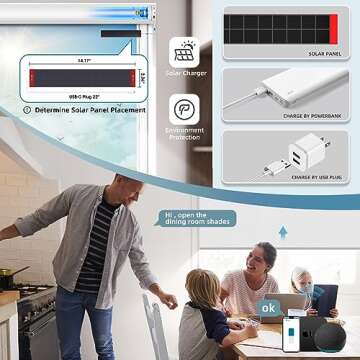 SmartWings Motorized Roller Shades Work with Homekit, Alexa SmartThings Google, 100% Blackout Smart ...