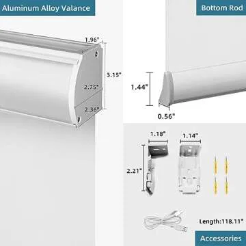 SmartWings Motorized Roller Shades Work with Homekit, Alexa SmartThings Google, 100% Blackout Smart Blinds for Windows, Cordless Remote Control Window Shades, Essential White, Customized Size