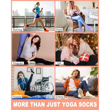 Aoliks Non-Slip Yoga Socks for Women Ideal for Workouts