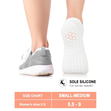 Aoliks Non-Slip Yoga Socks for Women Ideal for Workouts