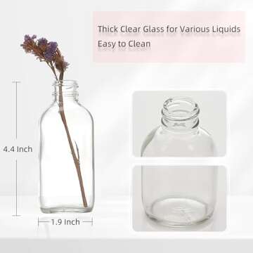 Bastelica 4 oz Juice Shot Bottles - Safe & Stylish