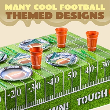 72 Pcs JOYIN Football Plastic Cups for Parties
