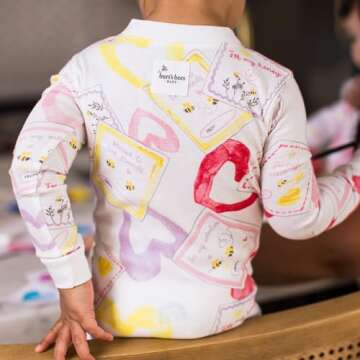 Burt's Bees Baby Baby Girls Pajamas, One-Piece Footed Sleeper PJs, Non-Slip Snug Fit for Infants 12, 18, and 24 Months