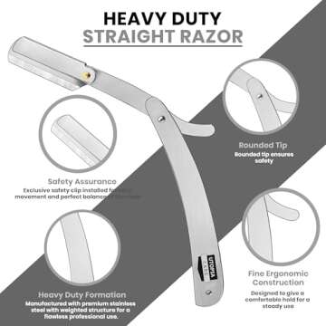 Utopia Care Professional Straight Razor Gift for All Grooming