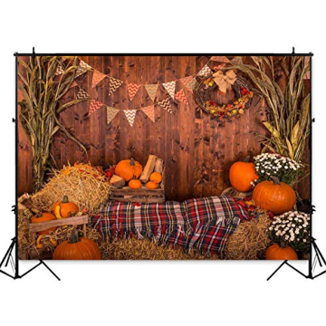 Fall Thanksgiving Photography Backdrop - Vibrant 5x3ft Decoration