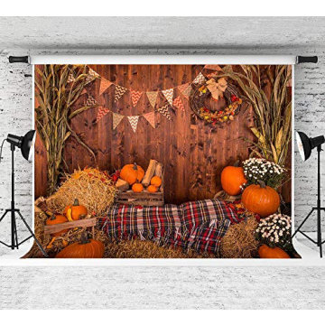 Fall Thanksgiving Photography Backdrop - Vibrant 5x3ft Decoration