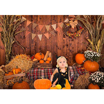 Fall Thanksgiving Photography Backdrop - Vibrant 5x3ft Decoration