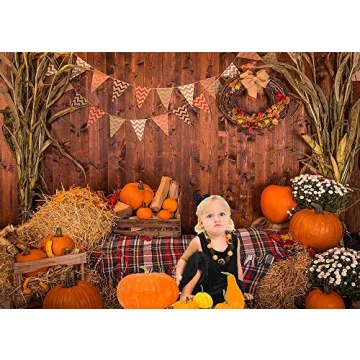 Fall Thanksgiving Photography Backdrop - Vibrant 5x3ft Decoration