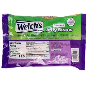 Welch's Fruit Flavor Jelly Beans, 2 Pack Candy Snacks & Sweets, by Frankford Candy