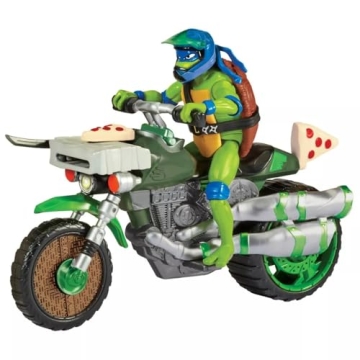 Authentic Ninja Kick Cycle with Leonardo Action Figure