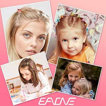 Butterfly Clips 50Pcs, EAONE Pastel Hair Cute Mini Small Claw Aesthetic Accessories for 90s 2000s Girls Women’s with Box Package, Gradient Transparency Colors