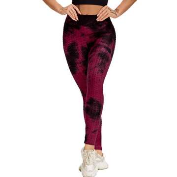 SEASUM Women's High Waist Yoga Pants Tummy Control Slimming Booty Leggings Workout Running Butt Lift Tights S