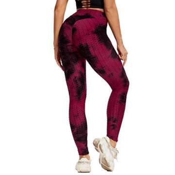 SEASUM Women's High Waist Yoga Pants Tummy Control Slimming Booty Leggings Workout Running Butt Lift Tights S