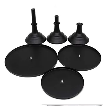 Black 3-Set Cake Stands for Weddings Parties Home Decor