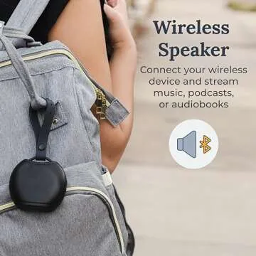 Yogasleep Rohm+ Travel White Noise Machine, with Wireless Speaker & Charging, 20 Soothing Natural Sounds, Noise Canceling for Sleep Aid, Office Privacy & Meditation, Compact Size (Black)