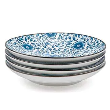 Stunning Foraineam Blue and White Porcelain Plate Set