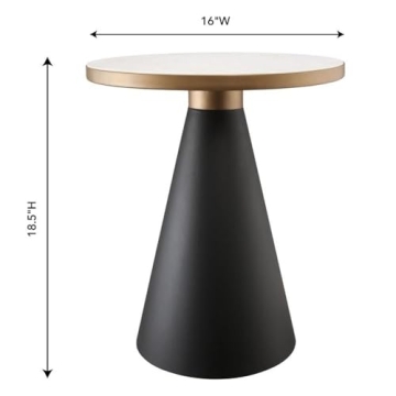 Elegant Marble Top Occasional Table by Tov Furniture