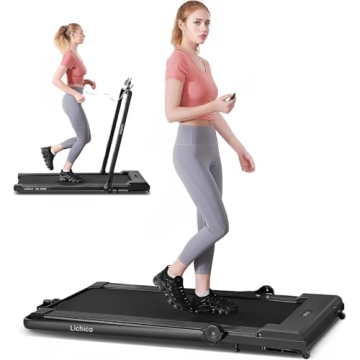 LICHICO Under Desk Treadmill 8.7MPH Portable Walking Pad