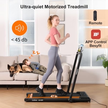 LICHICO Under Desk Treadmill 8.7MPH Portable Walking Pad