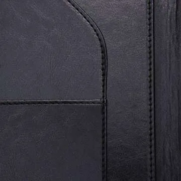 Padfolio Clipboard Folder Portfolio, Mymazn Faux Leather Storage Clipboard with Cover for Legal Pad Holder Letter Size A4 Writing Pad for Business School Office Conference Notepad Clip Boards (Black)