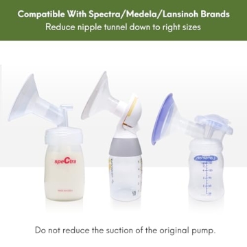 LOZAEVE 21mm Silicone Inserts for Medela & Spectra Pumps