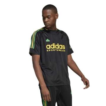adidas Men's House of Tiro Nations Pack T-Shirt, Black/Bold Gold/Vivid Green