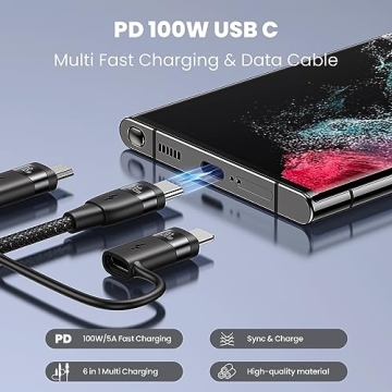 Ultimate 100W USB C Multi Charging Cable for All Devices