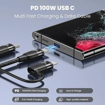 Ultimate 100W USB C Multi Charging Cable for All Devices
