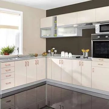 5 Pack-Rose Gold Cabinet Handles Solid T Bar Handle Pull 3 3/4inch 96mm Drawer Pulls 6inch 150mm Overall Length-Modern Kitchen Hardware,Diameter 10mm(2/5 Inch)