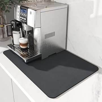 Stylish AMOAMI Coffee Mat - Absorbent & Rubber Backed
