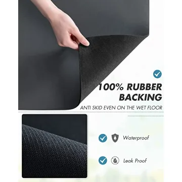 Stylish AMOAMI Coffee Mat - Absorbent & Rubber Backed