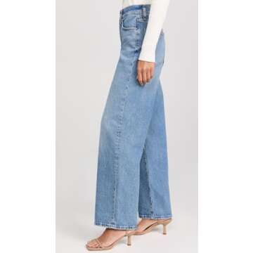 Madewell Women's The Perfect Vintage Wide Leg Jeans, Enmore Wash, Blue, 30