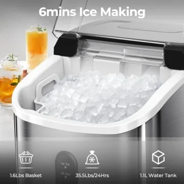 Kndko Nugget Ice Maker: Fast & Convenient Ice Maker